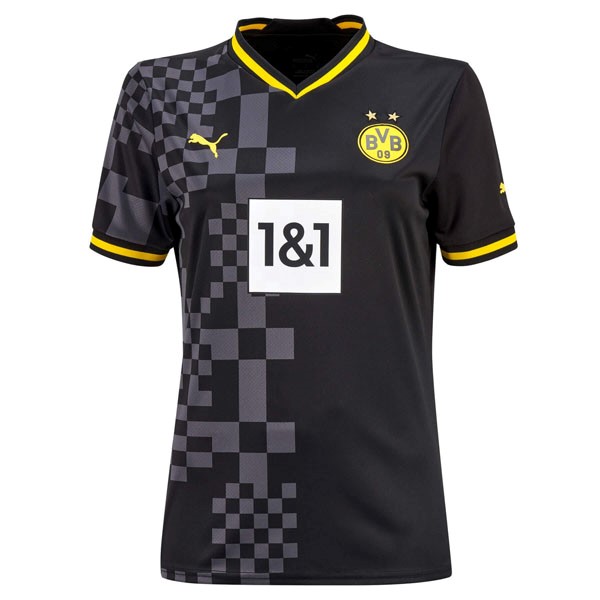 Camiseta Borussia Dortmund Segunda equipo Mujer 2022-2023